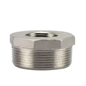 Stainless Steel Hex Nut Pipe Inner Outer Wire Nuts Head Thread Bushing With Cheap Price
