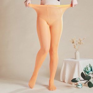 Legging en velours coloré KTS377 OEM personnalisé 120 deniers collants <span class=keywords><strong>micro</strong></span> transparents minces sexy transparents pour femmes - Product Image 6