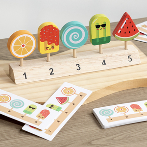 ของเล่นไม้ทำไอศกรีมสำหรับเด็ก ชุดของเล่นบทบาทสมมติ เสริมสร้างการคิดเชิงตรรกะสำหรับเด็กเล็ก ของเล่นไม้เสริมพัฒนาการแบบมอนเตสซอรี่ ของเล่นครัวไม้สำหรับ<span class=keywords><strong>เด็ก</strong></span> - Product Image 4