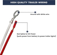 Faisceau de câblage de remorque à 4 broches pour 2019-2024 T-oyota RAV4 Plug-in Simple Custom 4Pole Flat Trailer Light Connector Hitch Wiring