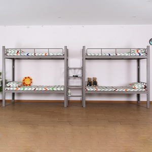 Cama litera Yu Min de doble capa con estructura de hierro de 4500*900*1880 con escalera integrada para dormitorio - Product Image 1