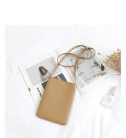 Tas ponsel gaya Korea, tas bahu kasual Semua cocok Retro PU permukaan lembut sederhana tas kecil sastra wanita Vintage