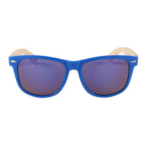 Gafas de sol de madera azules para mujer, protección UV400, moda, viajes, conducción, montura de PC, diseño ovalado grande - Product Image 3