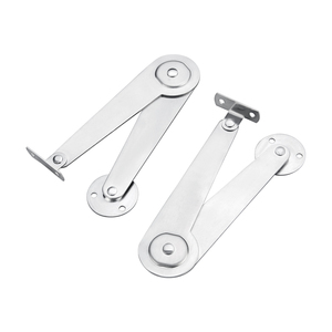 Support télescopique pliable en acier inoxydable pour charnière de porte d'armoire, barre de traction à double pliage, limiteur - Product Image 5