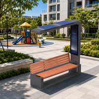 Banc solaire personnalisable directement de l'usine, OEM ODM, faible MOQ, sièges publics
