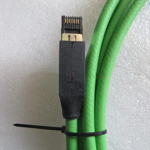 MURR Cat 5e Network <b>Cable</b> 2x2xAWG22 7 Stranded <b>RJ45</b> to <b>RJ45</b> Green PUR Jacket Germany Made - Product Image 2