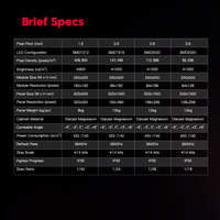 Écran LED de location pour mur vidéo P1.5, P2.6, P2.9, P3.9, écran d'affichage intérieur pour scène, concert, événement, boîtier en aluminium, location d'écran LED