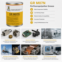 Gemuk GR M07N PFPE PTFE NLGI 0 Anti-Lengket Anti-Selip Rendah Kebisingan Rendah Torsi Aman untuk Plastik -40~200 ℃   untuk Bantalan Sensor Gearbox Aktuator