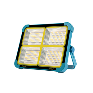 Hộ gia đình Khẩn Cấp Đèn năm cấp độ mờ dẫn đêm thị trường gian hàng Đèn Dimmable 300W ngoài trời năng lượng mặt trời sạc đèn pha - Product Image 2