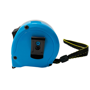 Ruban à mesurer métrique en acier au carbone avec boîtier rond en plastique PVC et ABS personnalisé de 5m, verrouillable et rétractable - Product Image 5