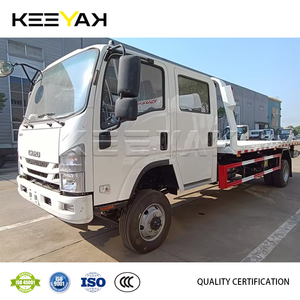 Camion de remorquage de qualité supérieure à prix abordable, ISUZU 4x4, moteur diesel, pour le transport de marchandises, camion de remorquage de 6 tonnes avec <span class=keywords><strong>plateau</strong></span> - Product Image 3