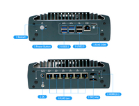 Dispositivo de Firewall de 6 Puertos 2.5G con Procesador Intel I7-1255U, Mini PC Sin Ventilador, M.2 4G/5G, TPM 2.0, Router VPN, Gateway de Seguridad de Red, Router Software