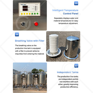 OCEAN Small 250l 300l Tanque de enfriamiento de calefacción Pasteurizador de leche y máquina homogeneizadora para leche - Product Image 4