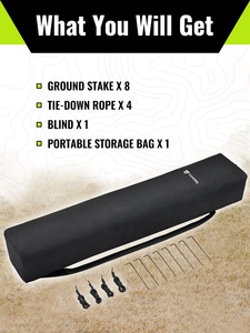 Tente de chasse de camouflage avec motif exclusif breveté, capacité 3-4 personnes, styles personnalisables pour la chasse au cerf, au canard et au dindon - Product Image 3