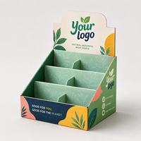 Boîte de présentation en carton personnalisée avec séparateurs pour cosmétiques, collations et promotions commerciales