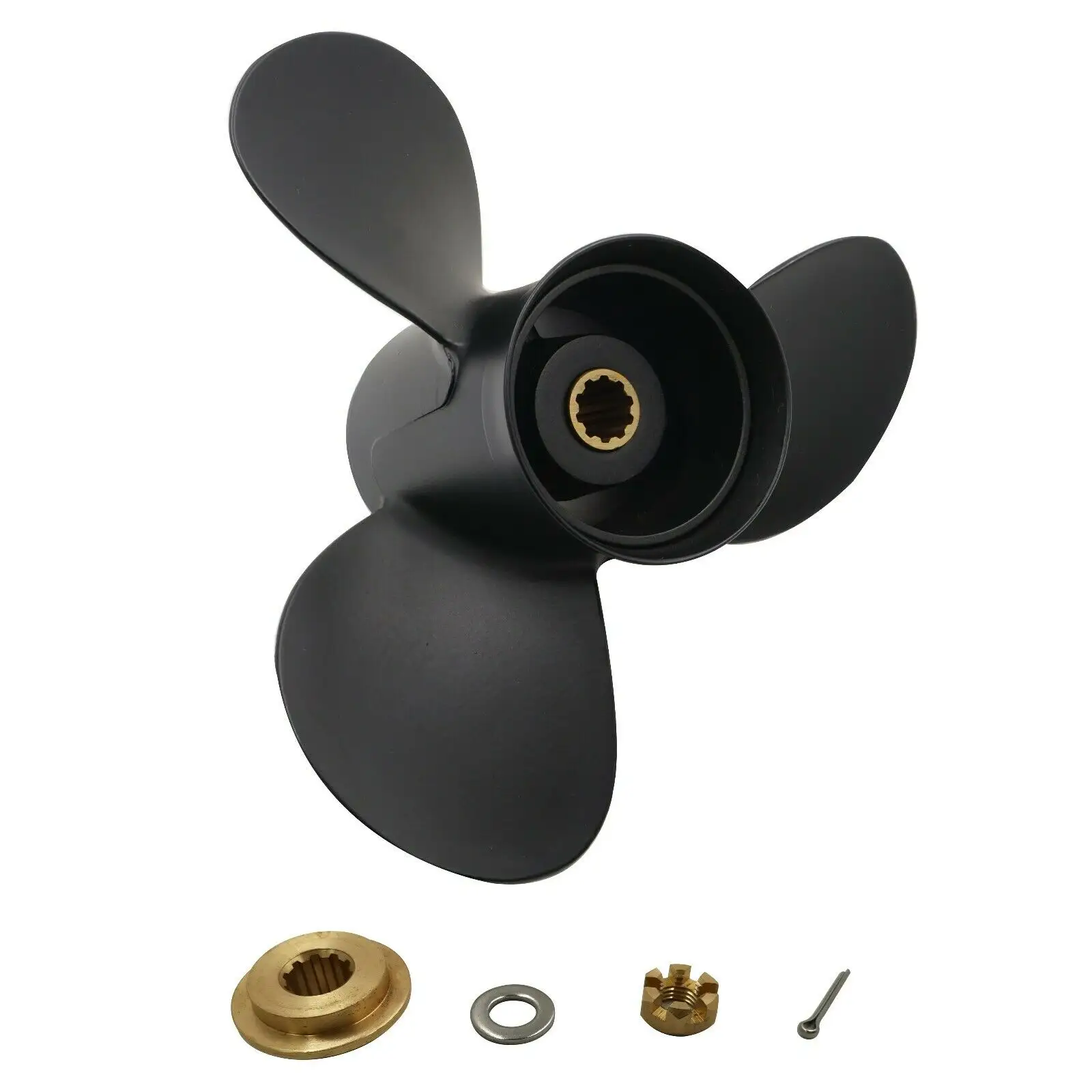 New Propeller 9.9 x 11 fits for Tohatsu Nissan outboard Marine Engine 25-30HP Prop 3R0B64523-0 Compatible for 2 and 4 stroke