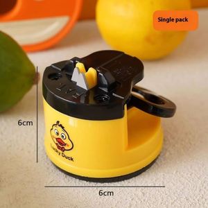 <b>Little</b> Yellow Duck Knife Sharpener Household Quick Scissors Tool Suction Cup for Kitchen Knives Artifacts Grinding - Product Image 6