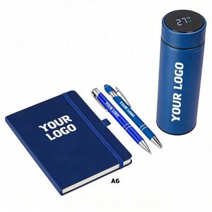 Carnets à couverture rigide personnalisés LC665 avec logo, format A6/A5, impression en gros, cadeau promotionnel, avec porte-stylo - Product Image 1