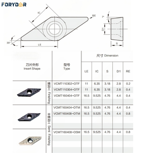 CNC Lathe cứng chèn CNC Lathe lưỡi công cụ biến chèn cắt cắt cacbua vonfram chèn công cụ chuyển - Product Image 3