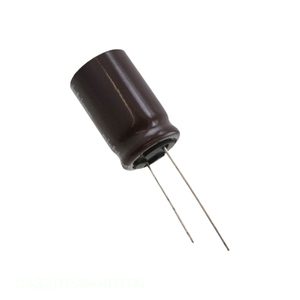 Condensador de Aluminio UAS2D151MHD1TN de Canal de Fabricante, 150uF 20% 200V Radial, Condensador de Orificio Pasante de 150uF - Product Image 1