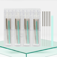 Aiguilles d'acupuncture stériles jetables en gros avec tube, 1000 pièces, pour le corps, certifiées CE, classe II médicale