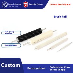 Saman Industriële Kwaliteit Odm Custom Rolborstel Borstelhaar Nylon Filament 20Mm Diameter Roestvrij Rollen Voor Voertuig Wassen - Product Image 2