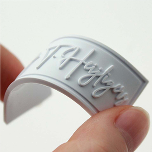 Tùy chỉnh 3D trong suốt mềm PVC Thiết kế logo dập nổi PVC các bản vá lỗi heatpress cao su Silicone 3D các bản vá lỗi nhãn với Velcro sắt trên - Product Image 6