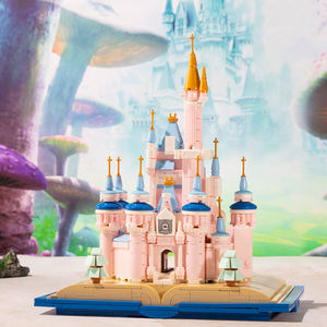 MJI 13011 MOC <span class=keywords><strong>Castillo</strong></span> de Ensueño Mágico de Princesa de Cuento de Hadas, Libro de Modelos, Ladrillos de Ensamblaje DIY, Bloques de Construcción para Niños, Sets de Juguetes de Plástico - Product Image 4