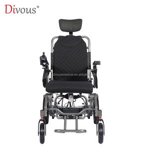 Venta caliente silla de ruedas eléctrica plegable portátil silla de ruedas para ancianos adultos niños silla de ruedas conveniente viaje - Product Image 6