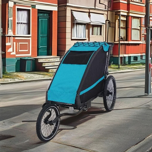 Remorque vélo pour chien KS-6200 Series 8" en alliage d'aluminium avec suspension indépendante, pivotante, légère et résistante à l'eau - Product Image 4