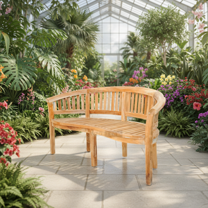 Banc de jardin en teck durable, design moderne et minimaliste, durable et confortable pour la salle à manger en plein air, utilisation en hôtel, villa - Product Image 5