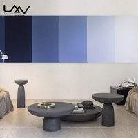Table basse en béton moderne et simple, table d'appoint ronde, mobilier nordique, villa, salon, hôtel, meubles en pierre, contemporain