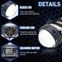 TAOCHIS M1 BI LED phare de voiture Type Plug and play LED accessoires de voiture Bi led projecteur lentille