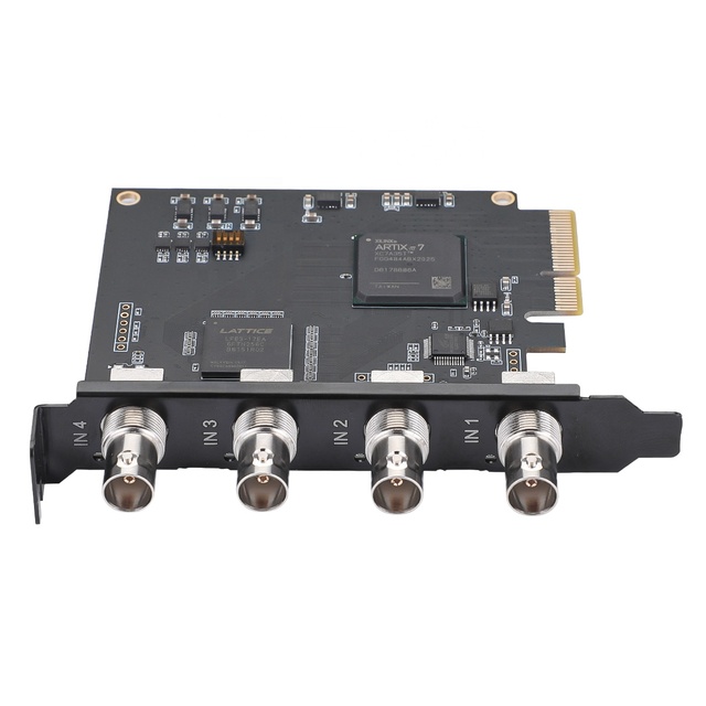 IOCREST Deck Link Duo 2 4ch SDI Audio Converter Capture Card FCC Certified PCIe Iron Black