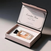 Boîte cadeau magnétique haut de gamme personnalisée avec logo imprimé pour soins de la peau, emballage rigide en carton pliable pour cils et parfums