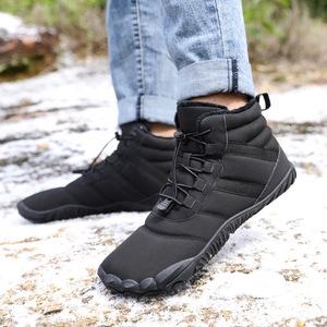Unisex Winter Snow <b>Boots</b> Ankle High Waterproof Warm Breathable Anti Slip Rubber Outsole EVA Midsole Plush Lining Synthetic Upper - Product Image 1