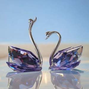 Cisne de Cristal, Decoración Creativa para Sala de Estar, Entrada, Mueble para TV, Vitrina, Decoración del Hogar, Artesanía de Cristal - Product Image 2