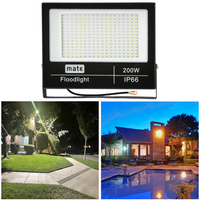 110V 220V Projecteur 50W 100W 150W 200W En Plein Air IP66 Noir Stade LED Lumière Crue Led Extérieur