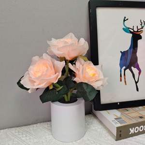 Lampe Ornament Exquisite Rose Bedroom Night Light Décoration de table Cadeau Uionen 2230 - Product Image 4