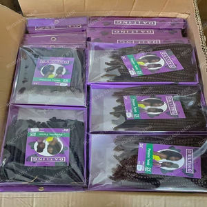 Extensions de <span class=keywords><strong>cheveux</strong></span> synthétiques ombrées pré-tressées de 24 pouces, lot de 2, en promotion, style Fluffy Passion Twist, Bomb Twist, Spring Twist, vente directe d'usine - Product Image 6