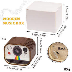 Boîte <span class=keywords><strong>à</strong></span> musique <span class=keywords><strong>à</strong></span> remonter en bois de qualité supérieure, vente en gros, <span class=keywords><strong>Harry</strong></span> <span class=keywords><strong>Potter</strong></span>, mini, personnalisée, ronde, carrée - Product Image 3