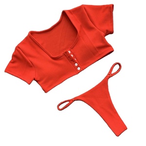 Bikini Costumi Da Bagno Brasiliani Su Misura Donne <span class=keywords><strong>Sexy</strong></span> Quantità di Stampa Impermeabile - Product Image 4
