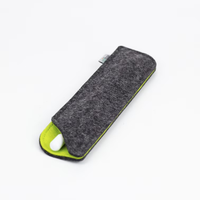 Nouveau mince transportant un étui porte-stylo multifonctionnel personnalisé en feutre pour stylo de protection crayon plume