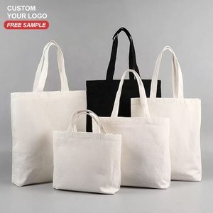 Sac fourre-tout en coton imprimé personnalisé réutilisable recyclé sac en coton en toile promotionnel sac de transport en coton de <span class=keywords><strong>haute</strong></span> qualité - Product Image 2