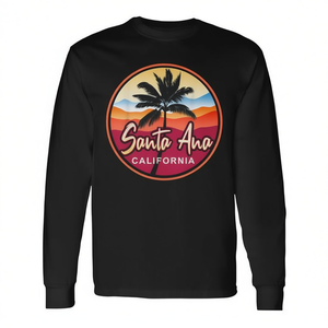 Santa Ana California T-shirt à manches longues Design Orange County - Product Image 2