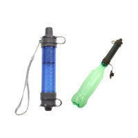 Paille filtrante à eau portable sans BPA, capacité de filtration de 3000 L, pour le camping en plein air, la randonnée et les situations d'urgence