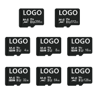 Logo personnalisé Haute Qualité Ultra Vitesse Diverses Capacités Micro Mémoire 4K A2 C10 U3 V30 32gb 64gb TF Carte SD pour Dashcam DVR Drone