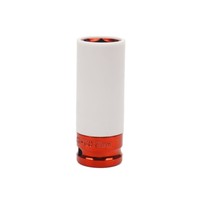 Herramienta de Extracción de Sensor de Oxígeno para Automóvil, Enchufe de 1/2 Pulgada, Abertura Estrecha de 22 mm, Acabado Espejo Cromado