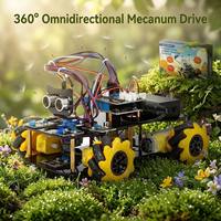 ACEBOTT - Kit de Robot Educativo STEM Directo de Fábrica, ESP32 4WD Mecanum DIY Python ACECode, Kit de Robot de Codificación, Compatible con Arduino