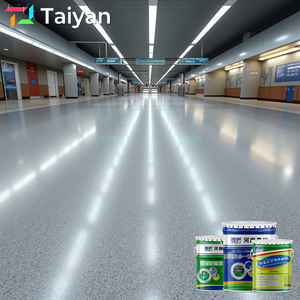 Rivestimento per Pavimenti in Resina Epossidica Effetto Marmo Lucido, Vernice per Pavimenti in Marmo Epossidico, Vernice per Pavimenti Autolivellante con Sabbia Colorata per Interni - Product Image 6